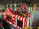 เมืองสนุกขนาดใหญ่พองตัวตลก Circus Jumping House สำหรับเด็กวัยหัดเดิน