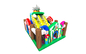 Fireproof Inflatable Fun City / ปราสาท Bouncy Clown พองด้วยวัสดุ PVC รั้ว