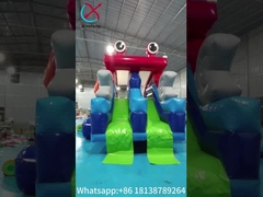 สายการค้าเกรด Inflatable dry slide ตะกร้ารูปภาพ inflatable สูง double slides สําหรับเด็กและผู้ใหญ่