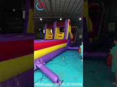 พีวีซีทาปูลีน สนามอุปสรรคที่ลมได้ สวนหลังกลางแจ้ง สนุกสนาน วิ่งกีฬาสําหรับเด็กเล็ก