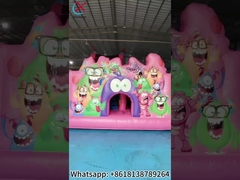 บ้านกระโดดแบบอัดอัดด้วยสไลด์ คอมบอสแมลง ปราสาทกระโดดแบบอัดอัด