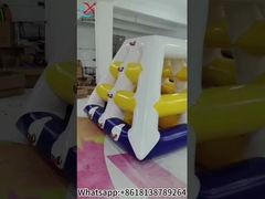 ของเล่นหอปีนป่ายน้ำเป่าลมลอยน้ำพร้อม Blob และสไลด์