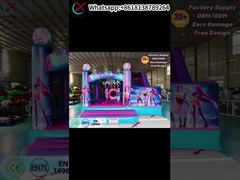 สไลด์ปราสาทกระโดดพองเชิงพาณิชย์สำหรับเช่าปาร์ตี้