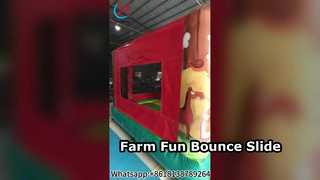 Farm Bounce House Slide Combo ธุรกิจให้เช่าแสนสนุก