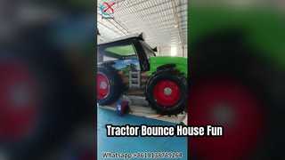 รถแทรกเตอร์ Bounce House ปาร์ตี้ฟาร์มแสนสนุกสำหรับเด็ก