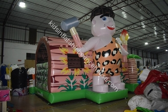 Big Cartoon Bouncy Castle การพิมพ์เต็มรูปแบบ / ชาวอินเดียทำให้พอง Jump Bounce House Combo
