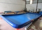 สี่เหลี่ยมผืนผ้า Blue Giant Pool Inflatables PVC แข็งแรง, สระน้ำเป่าลมขนาดใหญ่ 10 X 5 X 0.3m