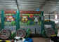 ทนทาน Funny Custom Made Inflatables Bus Obstacle Course Jump House 5 X 8 X 5m