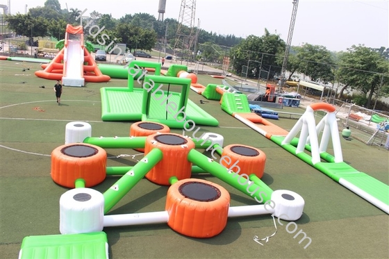 ใหม่ สวนน้ำลอยน้ำสีสันสดใส Water Slide On Sea Obstacle Course