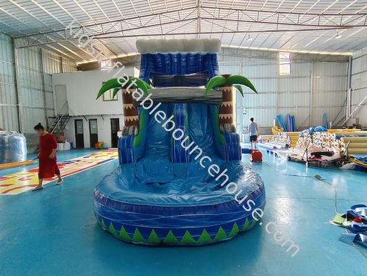 EN14960 8x3x4m สไลด์น้ําอัดอัดในบ้าน