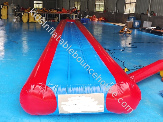เกรดพาณิชย์ PVC ผ้าใบน้ําสไลด์ อุปกรณ์เสริม เกมน้ํา inflatable สไลด์ยาวสําหรับผู้ใหญ่