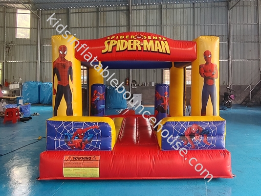 ดีไซน์ใหม่ บ้านกระโดดแบบอัดอัด Spiderman Hero การ์ตูน บ้านกระโดดแบบอัดอัด Trampoline