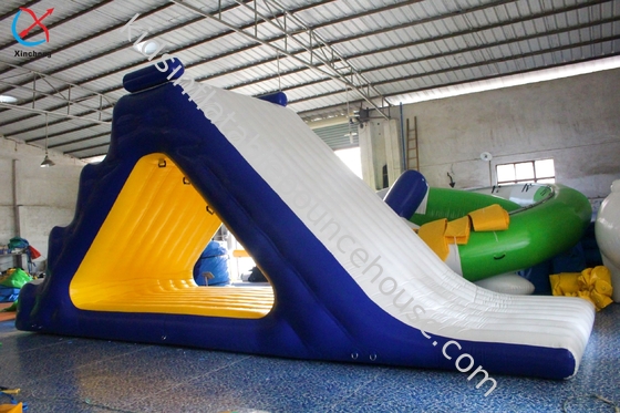 ปรับแต่งกันอากาศสไลด์ inflatable เกมน้ําปิด inflatable สําหรับปาร์คน้ํา