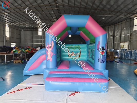 โรงแรม Lilo & Stitch Commercial Inflatable Bouncy House พร้อมสไลด์คอมโบ
